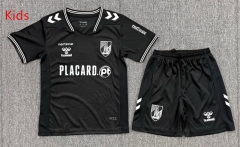 26-27 Vitória de Guimarães Away Black Kid/Youth Soccer Uniform-3162