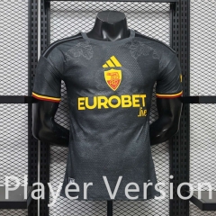 Player Version 26-27 Roma 2nd Away Black Thailand Soccer Jersey AAA-888