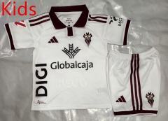 26-27 Albacete Balompié White Kids/Youth Soccer Uniform-4193