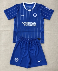 26-27 Brighton & Hove Albion Home Blue Soccer Uniform-AY