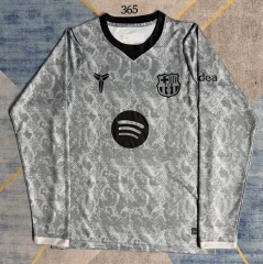 26-27 Barcelona Goalkeeper Grey LS Thailand Soccer Jersey AAA-9409