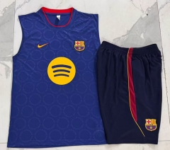 26-27 Barcelona Color Blue Ink jet Thailand Soccer Vest Tracksuit-815
