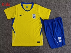26-27 Birmingham City Away Yellow Kid/Youth Soccer Uniform-7809