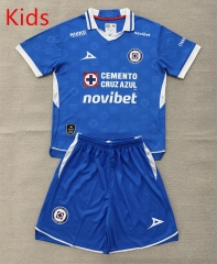 26-27 Cruz Azul Home Blue Kid/Youth Soccer Uniform-AY