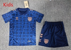 26-27 Sunderland AFC 2nd Away Blue Kids/Youth Soccer Uniform-6850