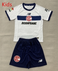 26-27 Deportivo Toluca FC Away White Kids/Youth Soccer Uniform-AY