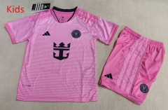 26-27 Inter Miami CF Home Pink Kids/Youth Soccer Uniform-1794