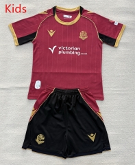 26-27 Bolton Wanderers Away Red Kid/Youth Soccer Uniform-AY