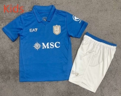 26-27 Napoli Home Blue Kids/Youth Soccer Uniform