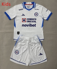 26-27 Cruz Azul Away White Kid/Youth Soccer Uniform-AY