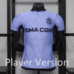 Player Version 26-27 Olympique de Marseille 2nd Away Purple Thailand Sccer Jersey AAA-888