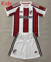 26-27 CA River Plate Away White&Red Kids/Youth Soccer Uniform-AY