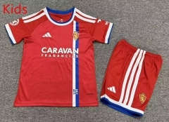 26-27 Real Zaragoza Away Red Kids/Youth Soccer Uniform-7809