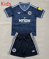 26-27 Newcastle United Away Blue Kids/Youth Soccer Uniform-AY