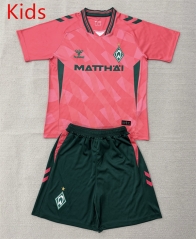 26-27 SV Werder Bremen 3rd Away Pink Kids/Youth Soccer Uniform-AY