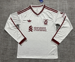 (S-4XL) 26-27 Liverpool Away White LS Thailand Soccer Jersey AAA-4506