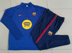 26-27 Embossed Version Barcelona Color Blue Thailand Soccer Tracksuit-815