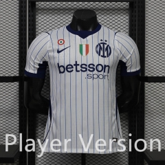 (S-3XL) With Patch Player Version 26-27 Inter Milan Away White Thailand Soccer Jersey AAA-888