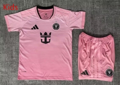 26-27 Inter Miami CF Home Pink Kids/Youth Soccer Uniform-8372