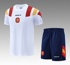 26-27 Spain White Thailand Training Soccer Uniform-418