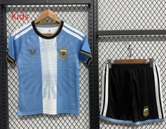 26-27 Special Version Argentina Blue&White Kids/Youth Soccer Uniform-3162