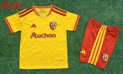 26-27 RC Lens Home Yellow Kids/Youth Soccer Uniform-5526