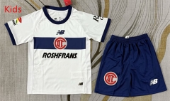 26-27 Deportivo Toluca FC Away White Kids/Youth Soccer Uniform-3162