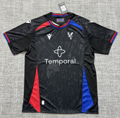 (S-4XL) 26-27 Crystal Palace Away Black Thailand Soccer Jersey AAA-4506