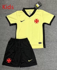 26-27 Vasco da Gama 2nd Away Yellow Kids/Youth Soccer Uniform-2483