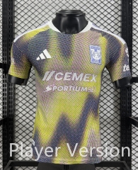 (S-4XL)Player Version 26-27 Tigres UANL 2nd Away Yellow Thailand Soccer Jersey AAA-5982