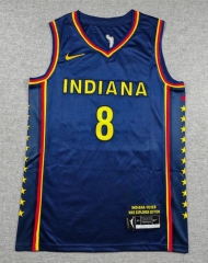 Indiana Pacers Dark Blue #8 NBA Jersey-1380