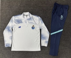 26-27 Porto White Thailand Soccer Tracksuit Uniform-5303