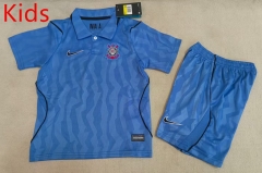 26-27 Corinthians 2nd Away Blue Kids/Youth Soccer Uniform-507