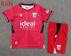 26-27 West Bromwich Albion Away Red Kids/Youth Soccer Uniform-7809