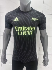26-27 Arsenal Goalkeeper Black Thailand Soccer Jersey AAA-9809