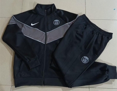 26-27 PSG Black&Grey Thailand Soccer Jacket Uniform-815