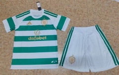 With Sponsor 26-27 Celtic Home White&Green Soccer Uniform-8609