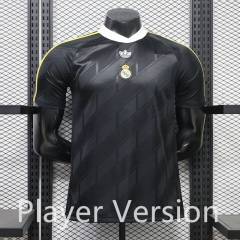 (S-3XL) Player Version 26-27 Casual Retro Version Real Madrid Black Thailand Soccer Jersey AAA-888