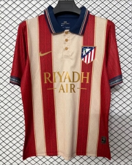 (S-4XL) 26-27 Street Special Edition Atlético Madrid Red&Brown Thailand Soccer Jersey AAA-2044