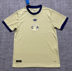 (S-4XL) 26-27 110th Anniversary Edition Club America Yellow Thailand Soccer Jersey AAA-4506