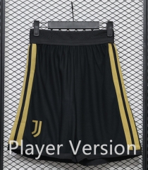 Player Version 26-27 Juventus Away Black Thailand Soccer Shorts-888