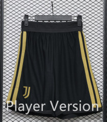 Player Version 26-27 Juventus Away Black Thailand Soccer Shorts-888