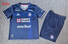 26-27 Cruz Azul 2nd Away Royal Blue Kid/Youth Soccer Uniform-5492