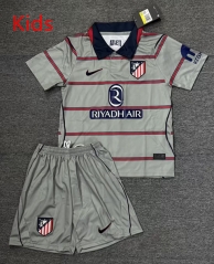 26-27 Atlético Madrid 2nd Away Gray Kids/Youth Soccer Uniform-2483
