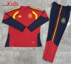 26-27 2 Star Spain Red Kids/Youth Soccer Tracksuit-0199
