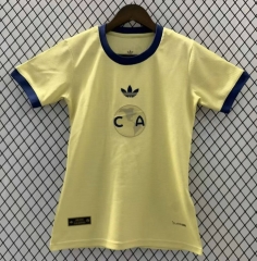 26-27 Club America Yellow Thailand Women Soccer Jersey AAA-708