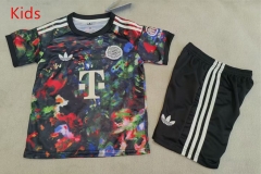 26-27 Beer Festival Bayern München Red&Black&Green Kids/Youth Soccer Uniform-1794