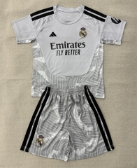 26-27 Real Madrid Goalkeeper Grey Soccer Uniform-AY