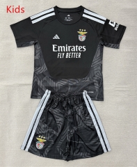 26-27 Benfica Goalkeeper Black Kid/Youth Soccer Uniform-AY