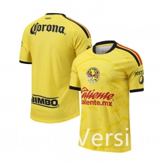 (Without Brand Logo)Player Version 26-27 Club America Home Yellow Thailand Soccer Jersey AAA-9031